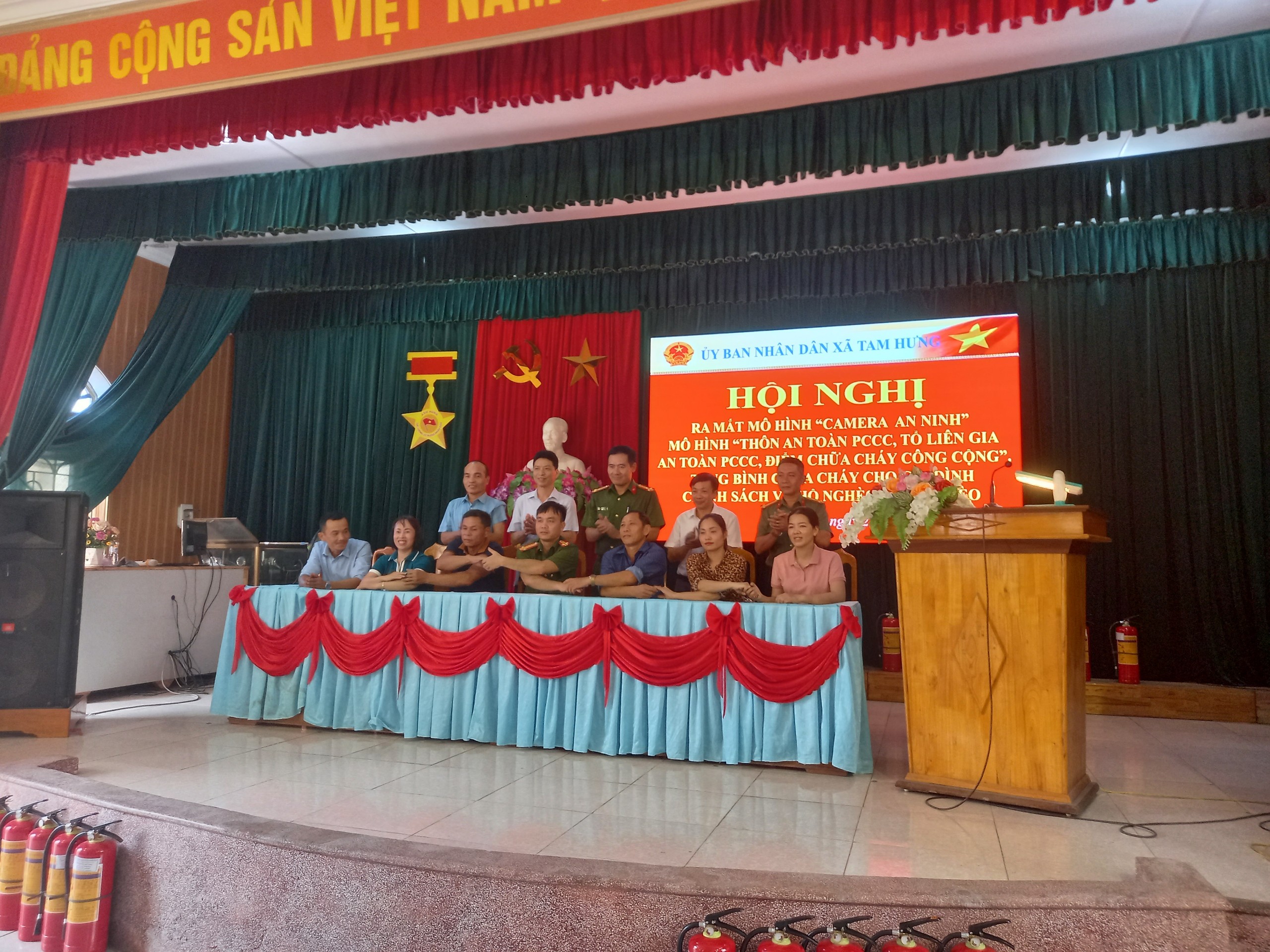 Xã Tam Hưng (Thủy Nguyên) Triển khai mô hình PCCC và mô hình “Camera an ninh